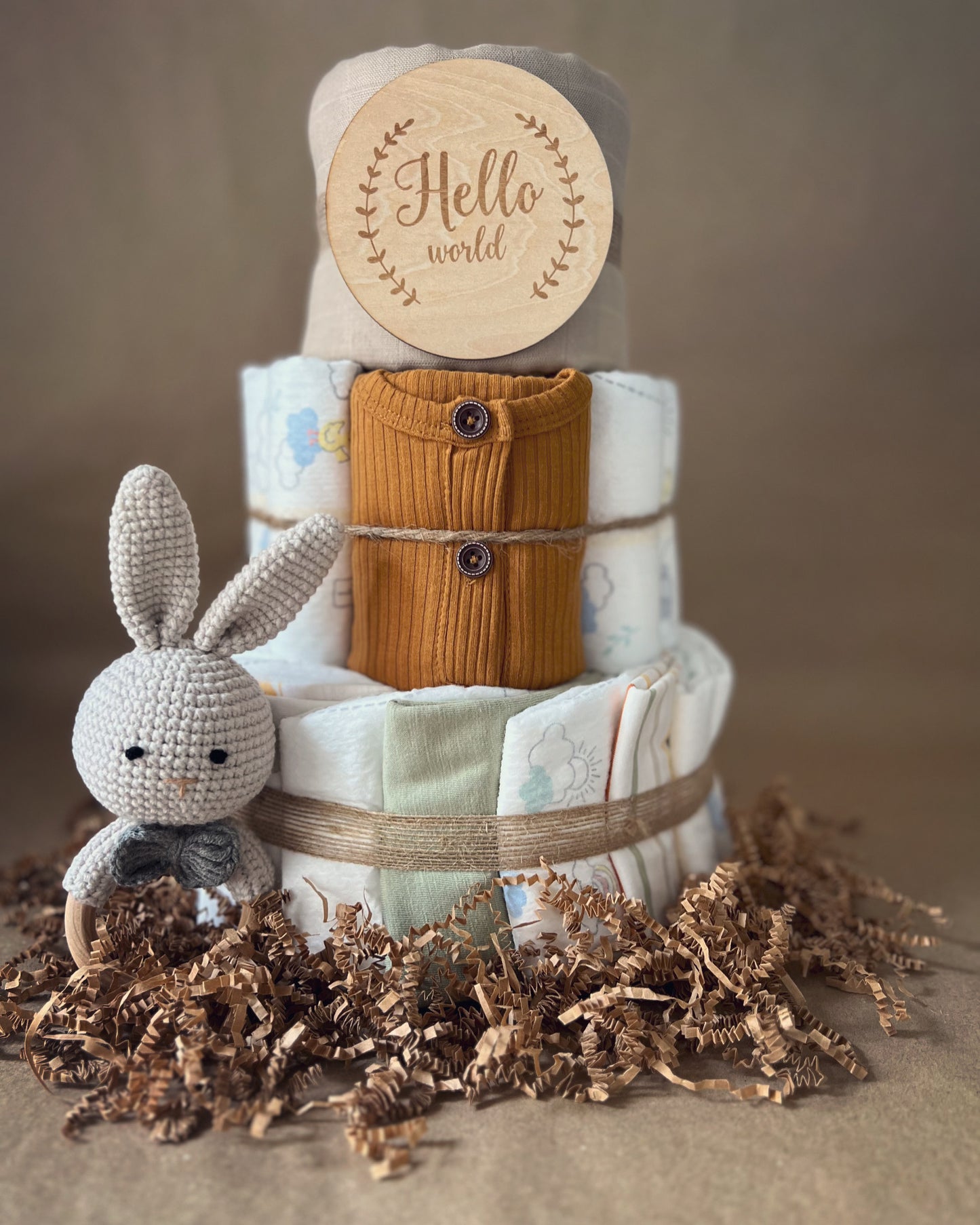 Wild Baby Shower Diaper Cake Gift