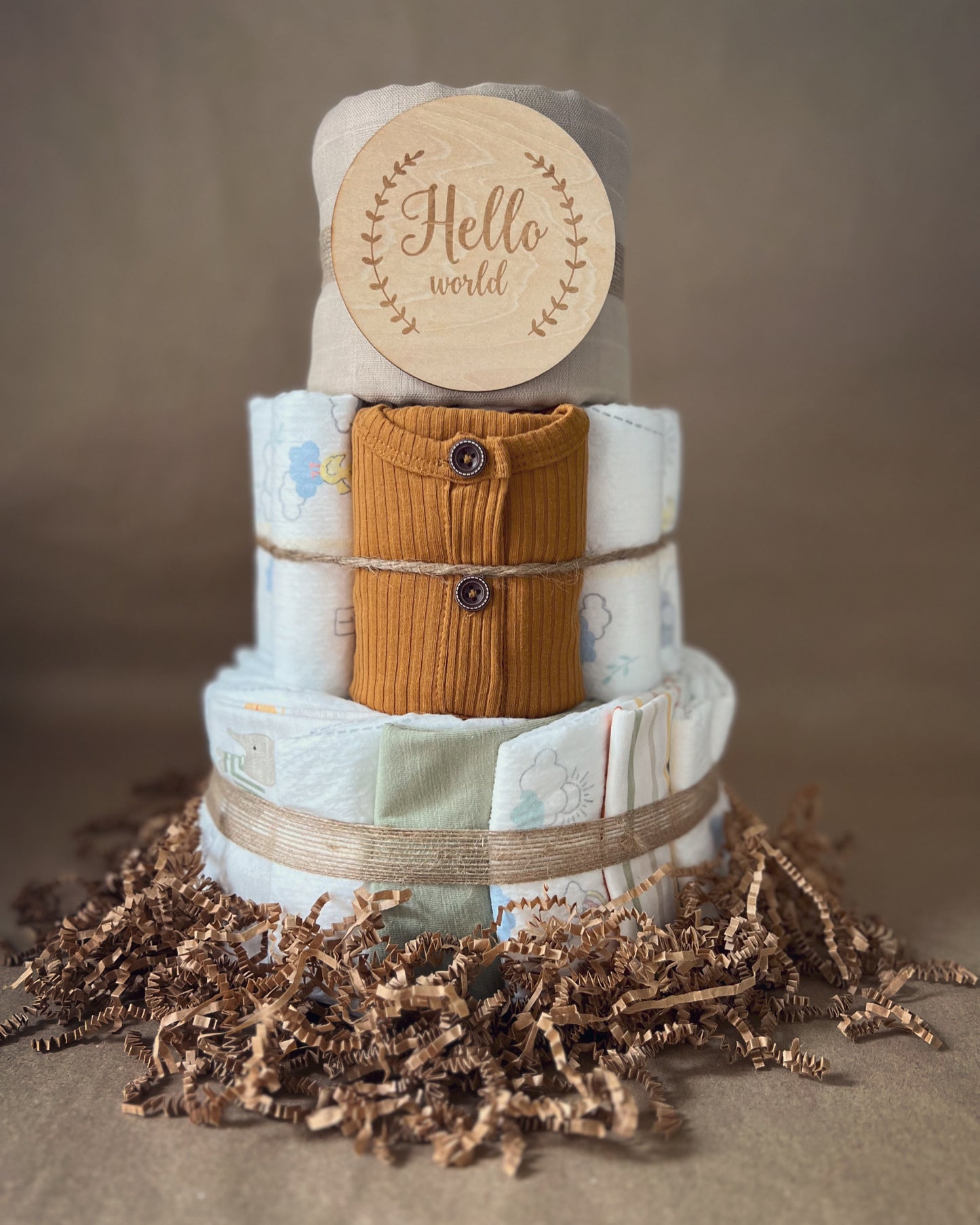 Wild Baby Shower Diaper Cake Gift