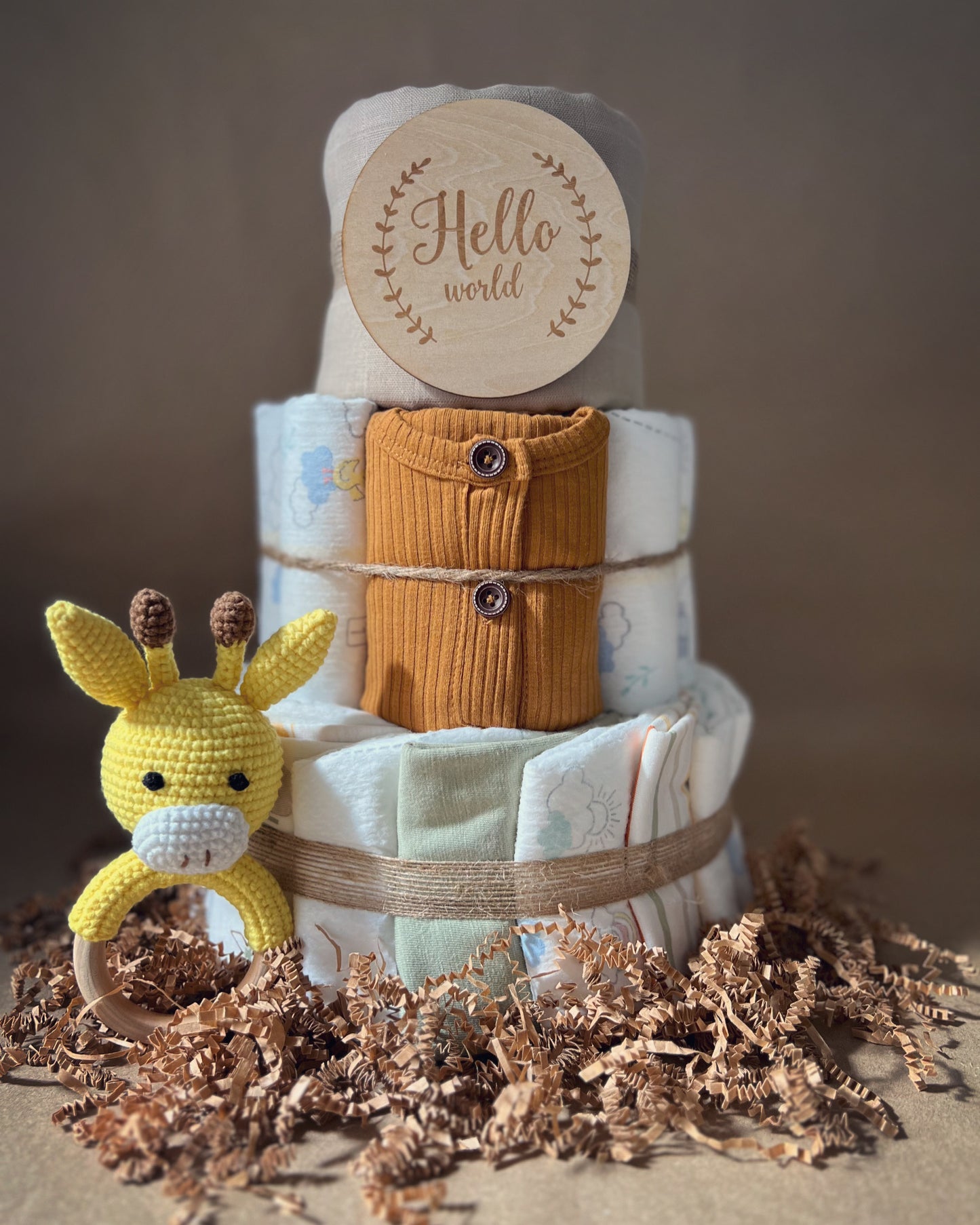 Wild Baby Shower Diaper Cake Gift