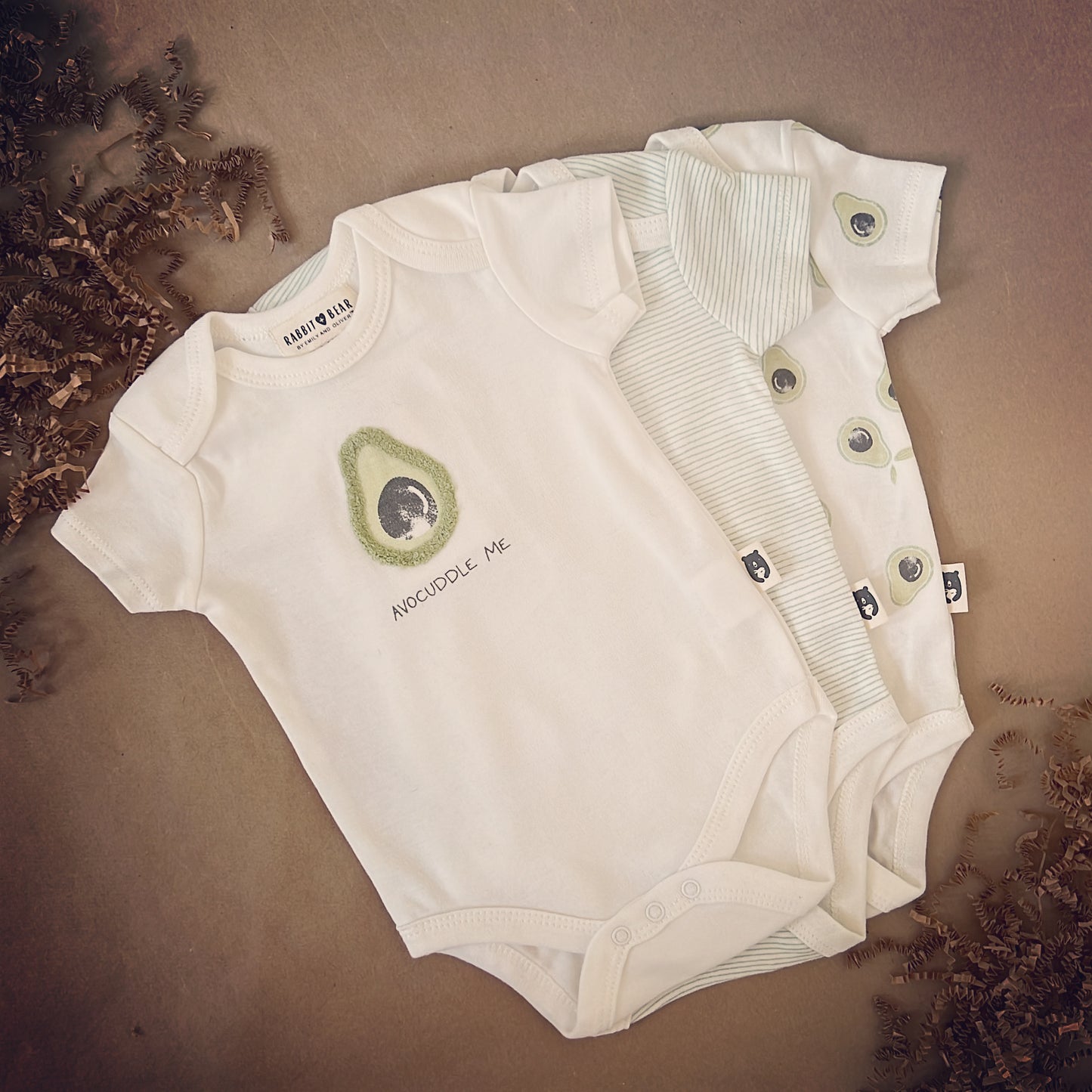 Little Avocado Baby Shower Diaper Cake Gift