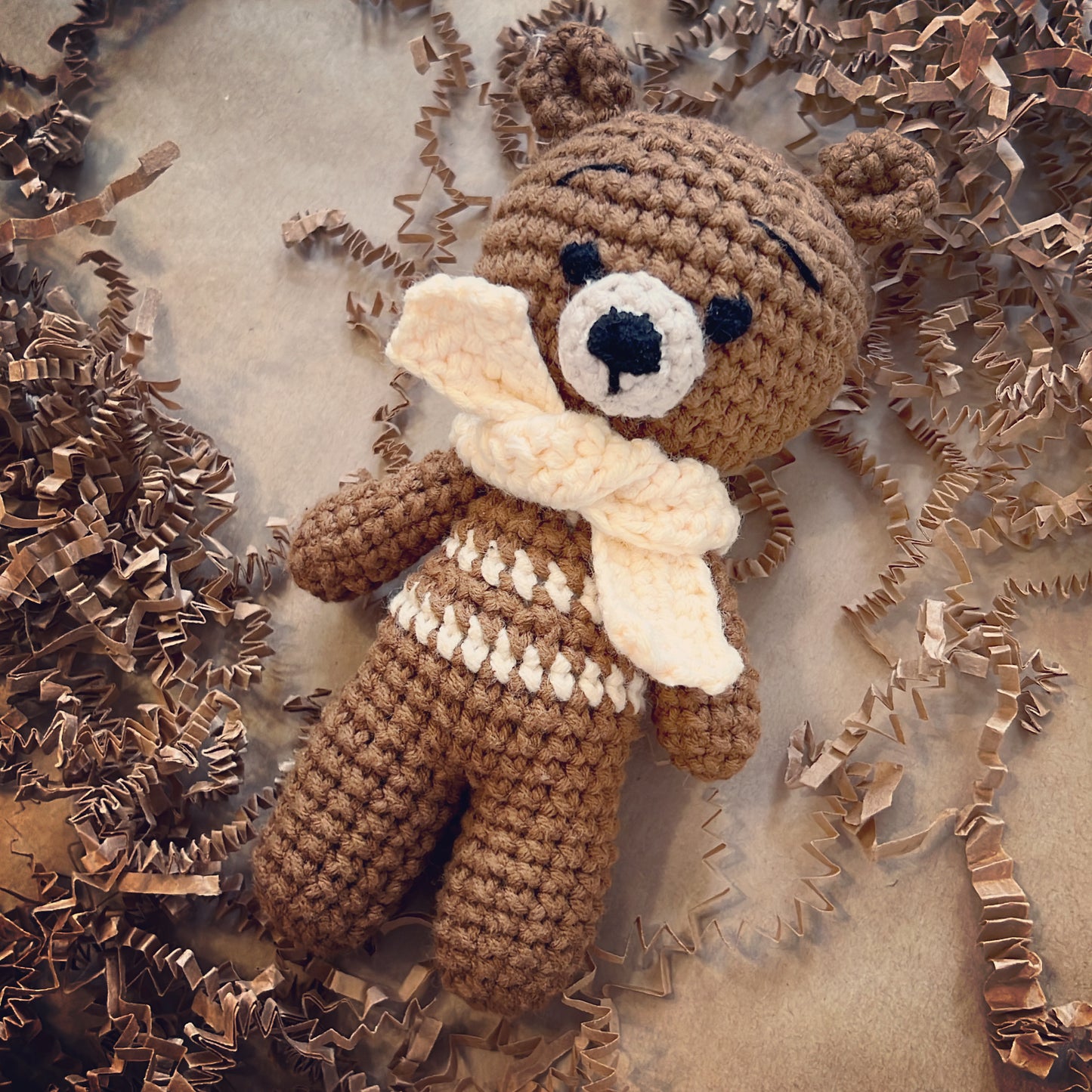 Soft and Cuddly Organic Cotton Handmade Crochet Baby Stuffed Animal