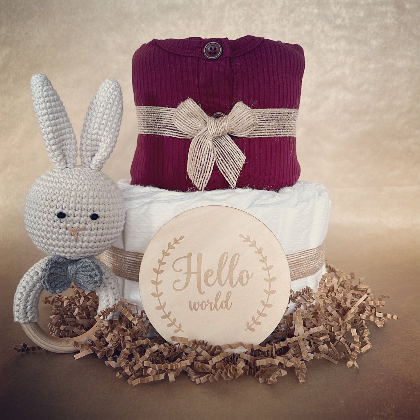 Maroon Baby Romper Baby Shower gift