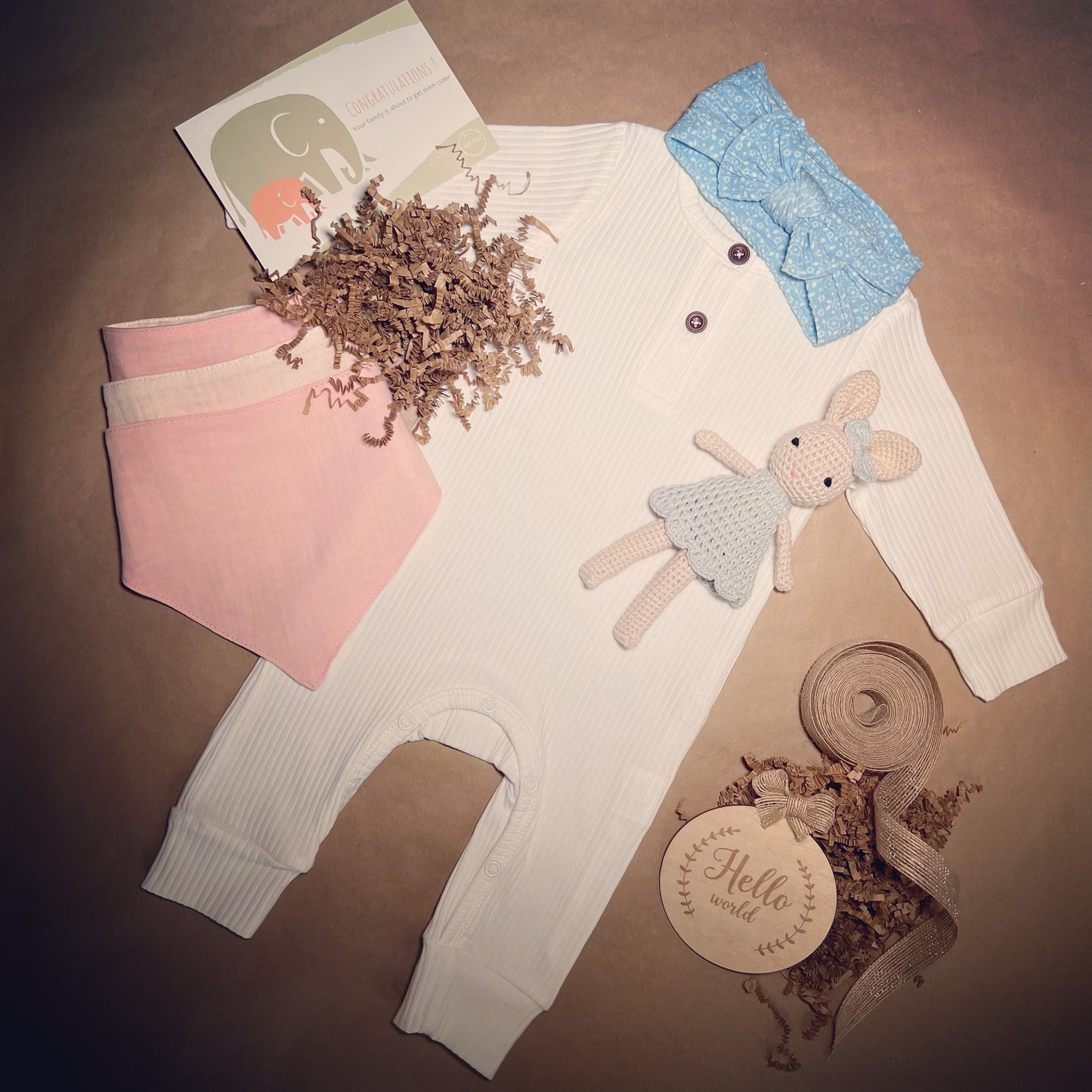 Pastel Blue and Pink Baby Shower Diaper Cake