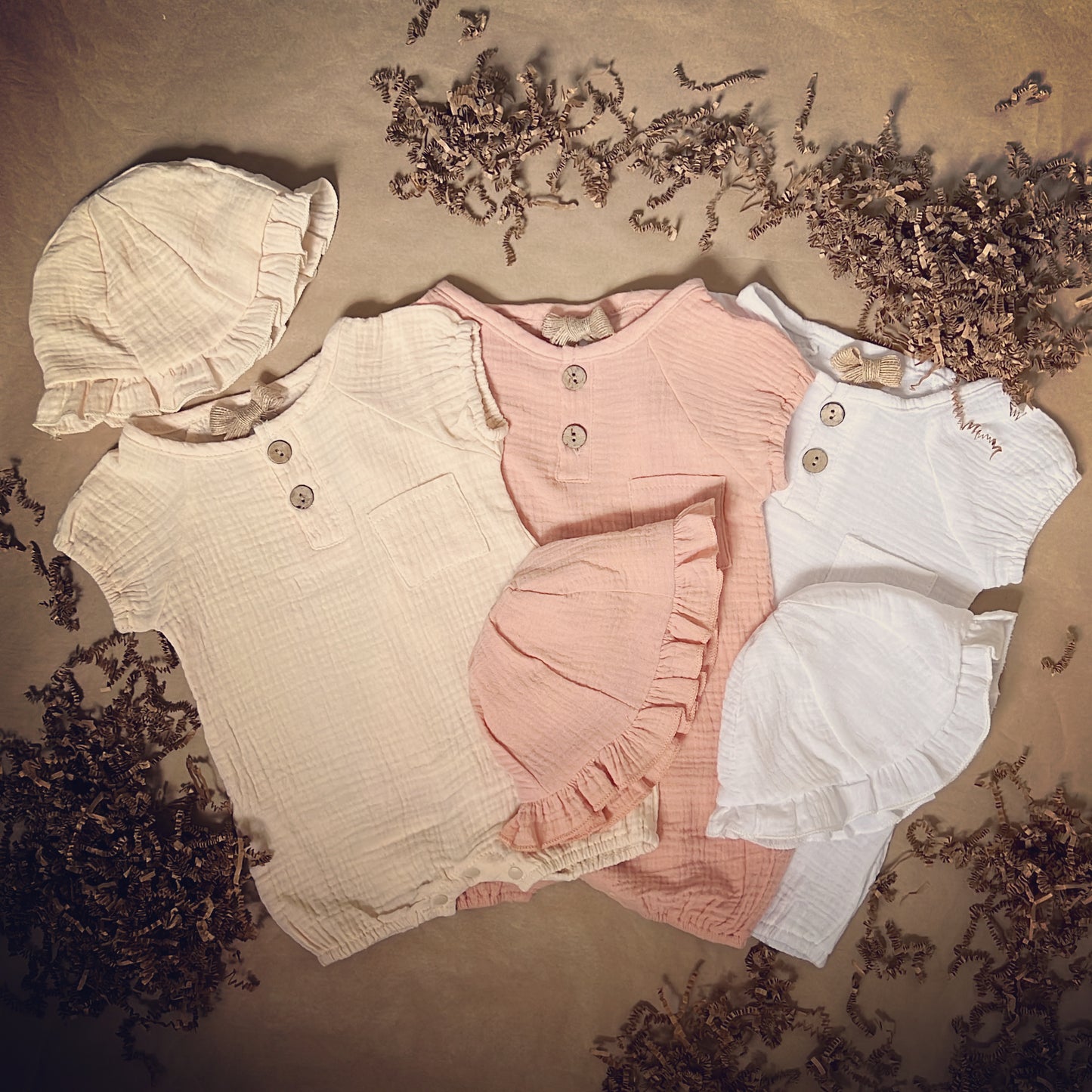 Cute and Comfy Baby Girl Summer Outfit and a Hat Set
