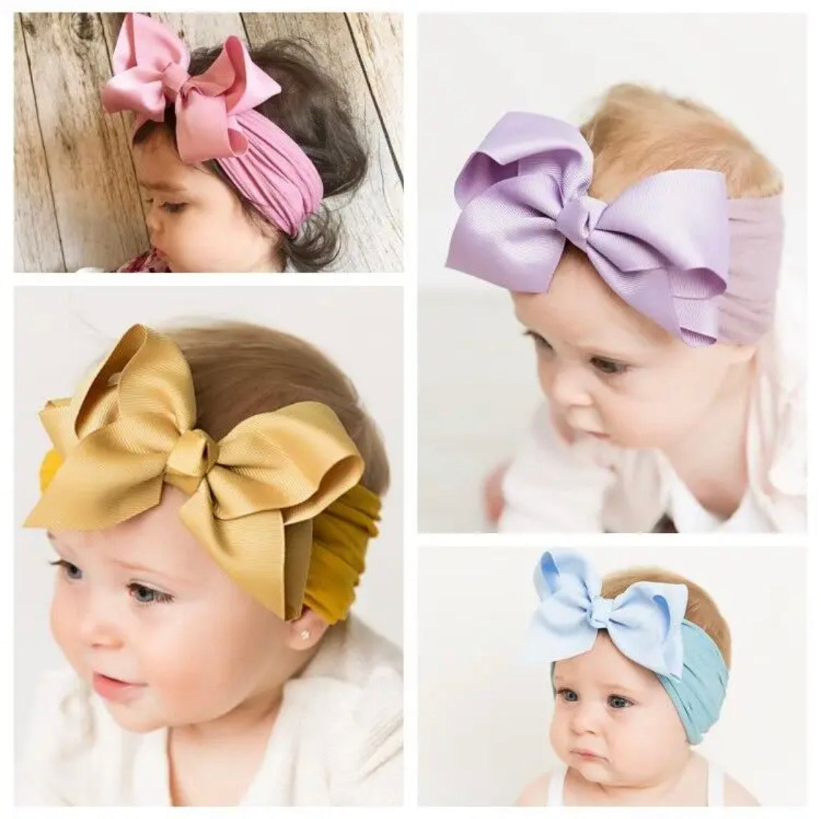 Soft and Stylish Baby Headband with Large Bow - Perfect Addition to Your Baby's Outfits