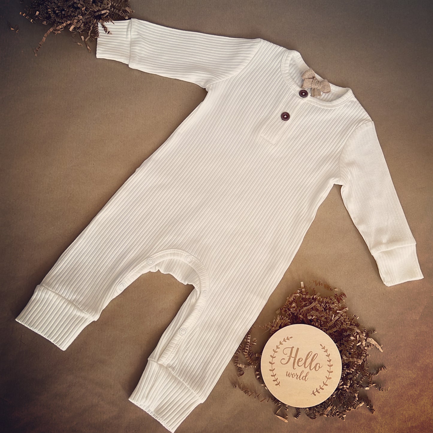 Long Sleeve Organic Cotton Baby Romper